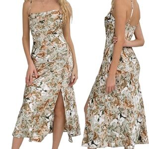 Elegant Floral Print Women's Dress
